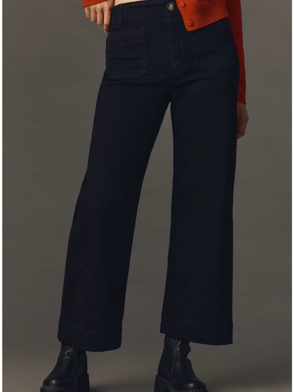 Colette high rise crop by Maeve black denim